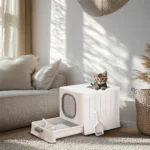 Litière pour chat design pratique
