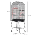 Cage à oiseaux meuble métal – Image 2