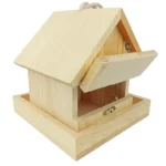 Nichoir en bois robuste double ouverture