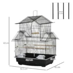 Cage à oiseaux M métal – Image 3