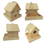 Nichoir en bois robuste double ouverture – Image 2